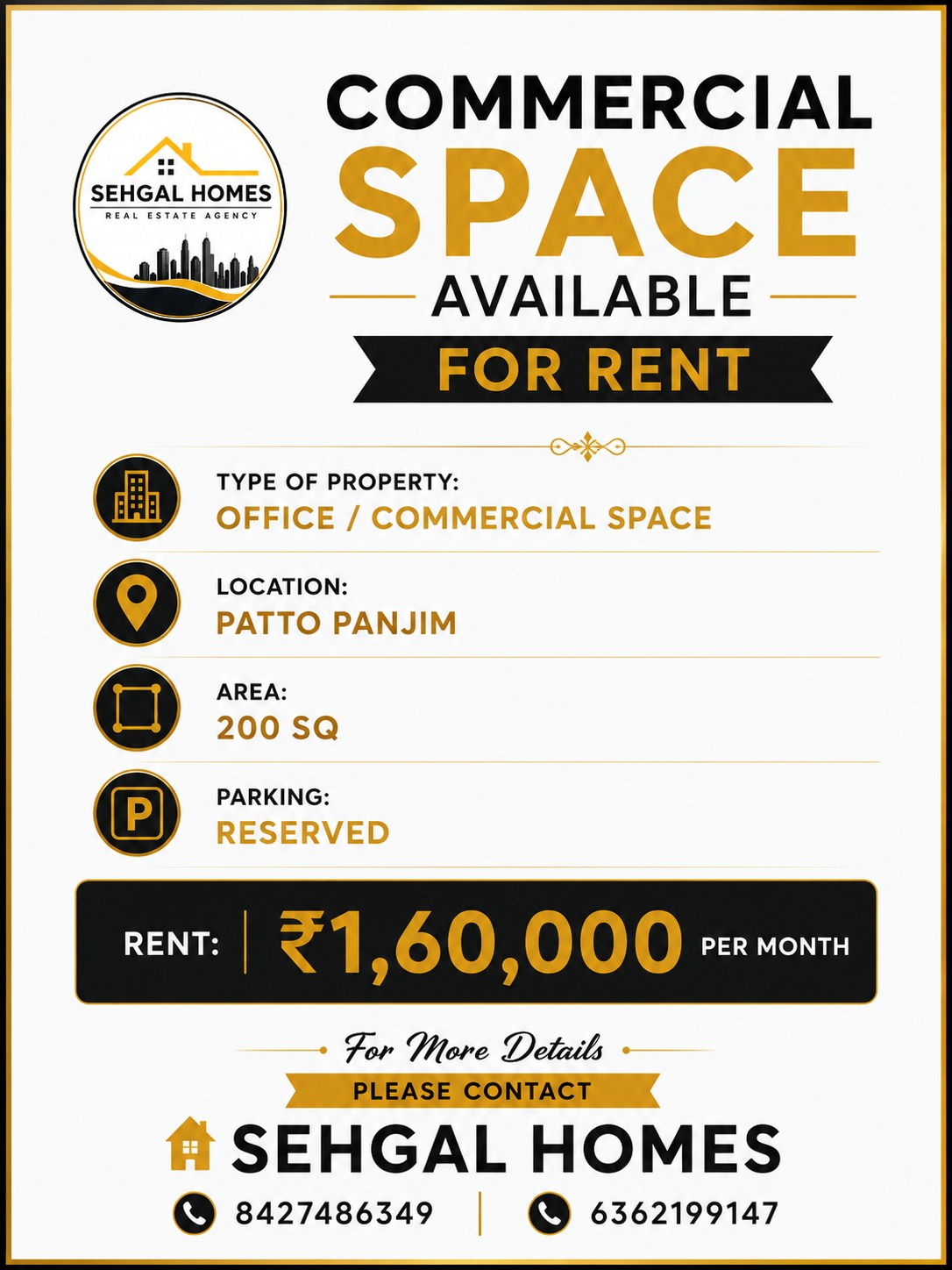 Commercial Space Office In Panjim Patto