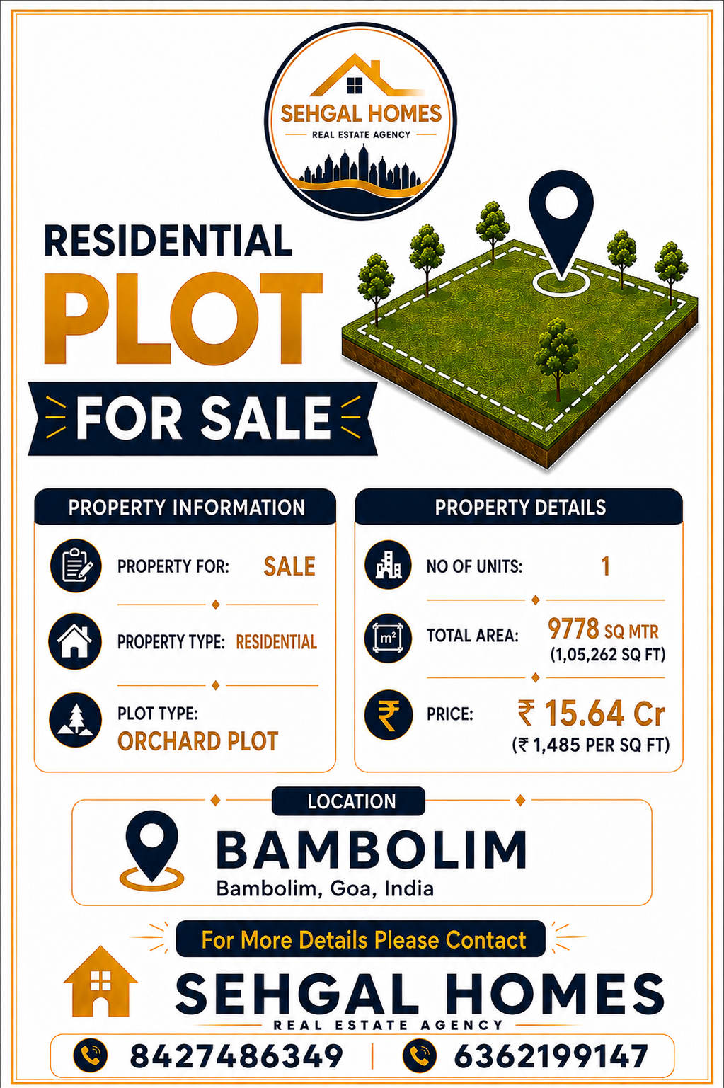 Plot in Bambolim